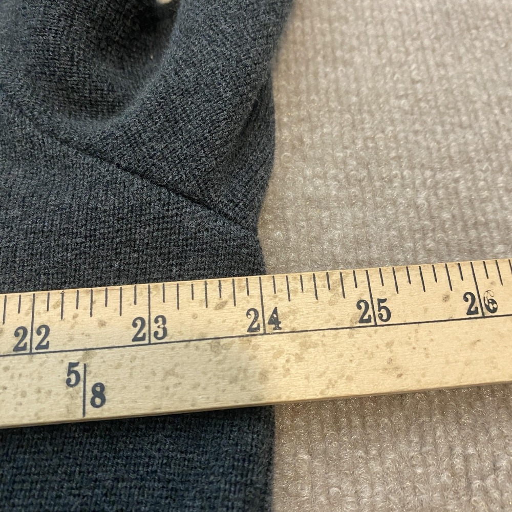 Eddie Bauer Sweater Mens XLT Gray Red Stripe Crewneck Knit Pullover Long Sleeve - Picture 5 of 7